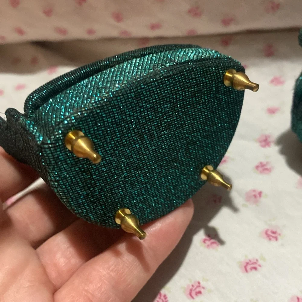 Sparkling Teal Miniature 1:12 scale Armchairs - Picture 4 of 7